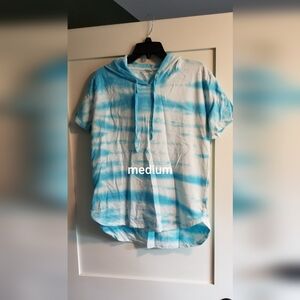 Blue Tie-Dye Men's Shirt